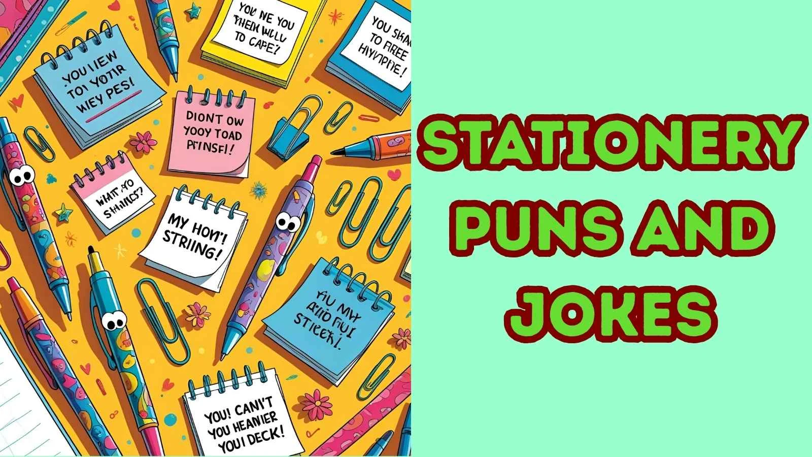 Stationery Puns and Jokes
