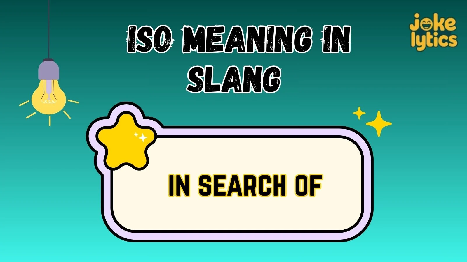Iso Meaning in Slang