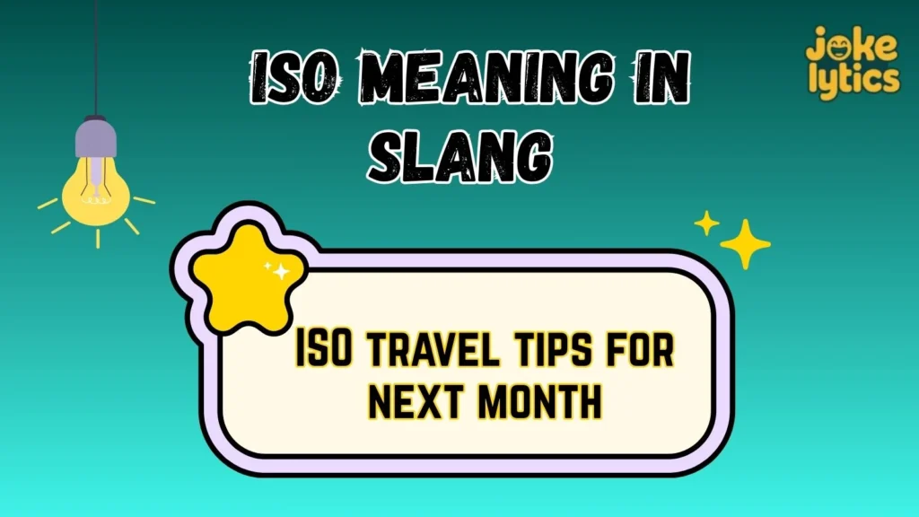 What Does ISO Mean in Text and Chat