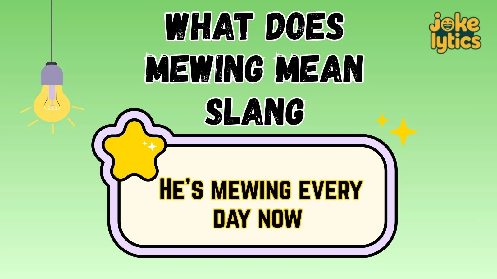 What Does Mewing Mean Slang
